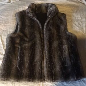 Faux fur vest